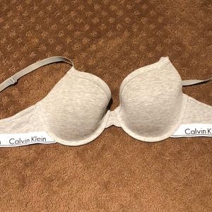 Calvin Klein gray bra